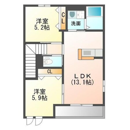 ストリーム高根田の物件間取画像